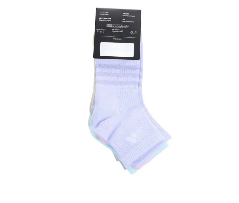 Adidas Girls 6 Pack Superlite Quarter Socks