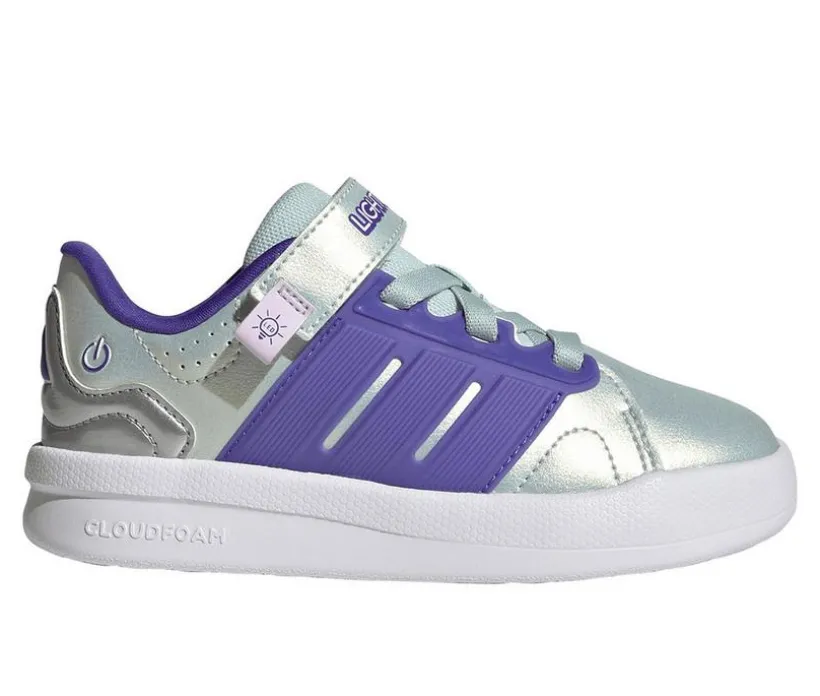 Adidas Lighrorama Court Preschool Girls Light-Up Shoes