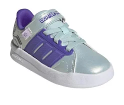 Adidas Lighrorama Court Preschool Girls Light-Up Shoes