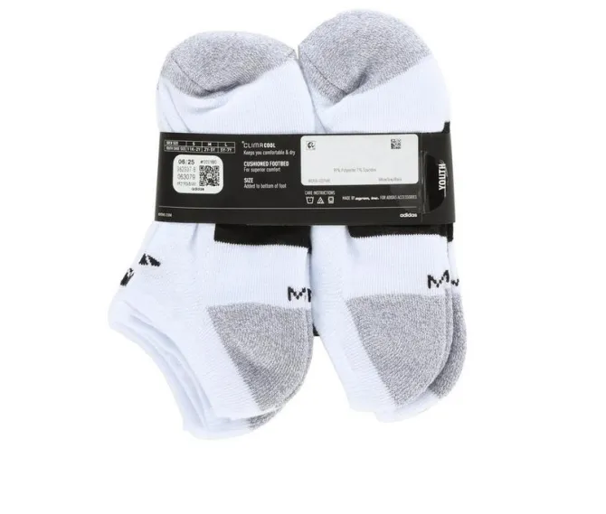 Adidas 6 Pack Cushioned No Show 2 Socks