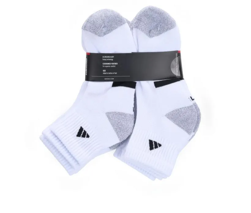 Adidas 6 Pack Cushioned Quarter 2 Socks