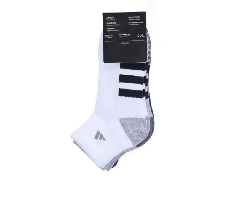 Adidas 3 Pack Cushion Quarter Socks
