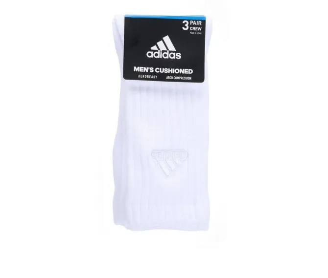 Adidas 3 Pack Mens Cushion Crew Socks