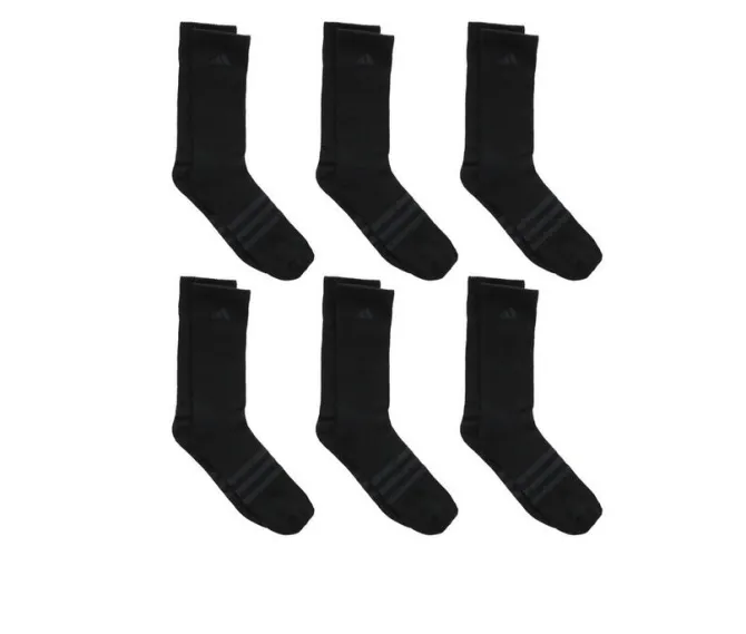 Adidas 6 Pack Mens Superlite Crew Socks