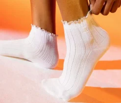 Adidas 3 Pack Womens Sport Fashion Ruffle Quarter Socks
