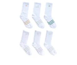 Adidas 6 Pack Womens Superlite Crew Socks
