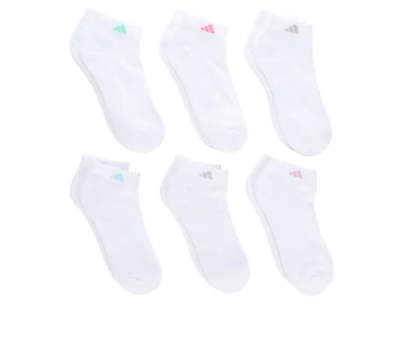 Adidas 6 Pair Women's Cushion Low Cut Socks