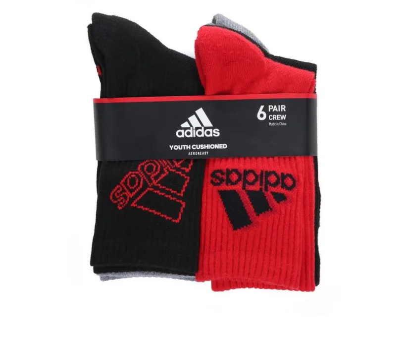 Adidas 6p Boys Cushioned Crew