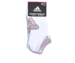 Adidas 6p Women's Superlite Badge No Show Socks