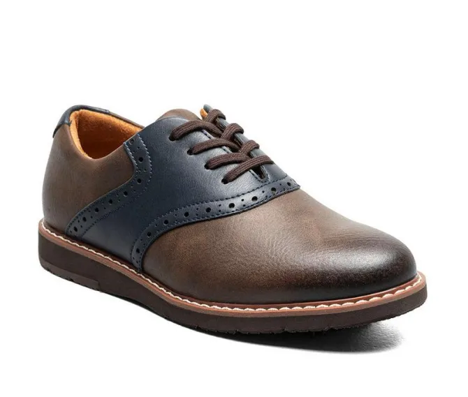 Boys' Florsheim Vibe Saddle Toe JR Dress Shoes
