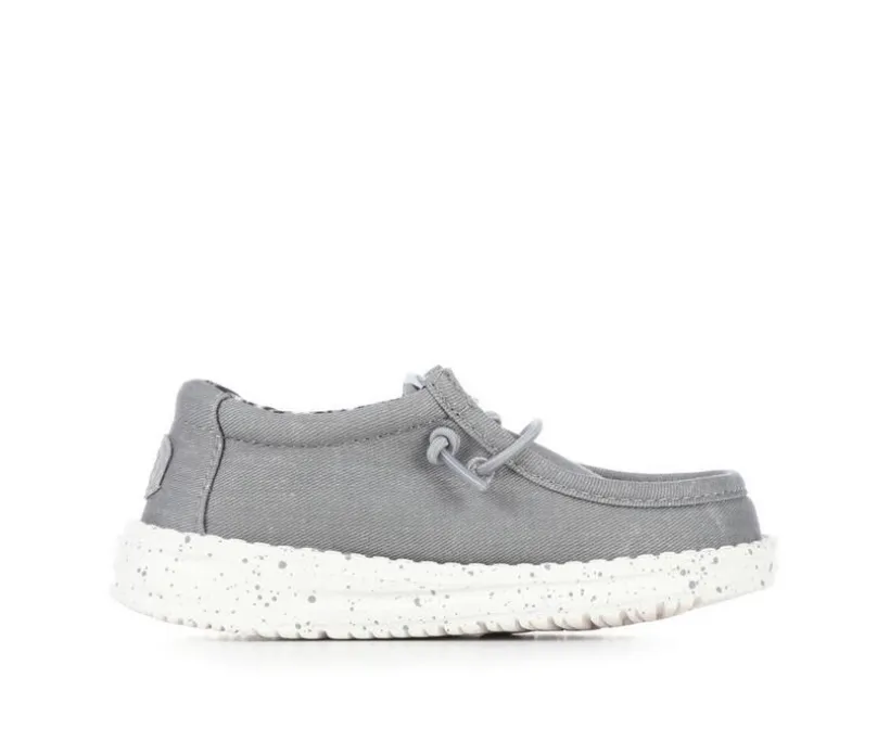 Boys' HEYDUDE Toddler Wally Canvas Casual Shoes