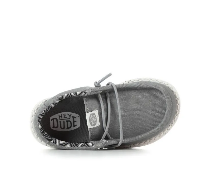 Boys' HEYDUDE Toddler Wally Canvas Casual Shoes