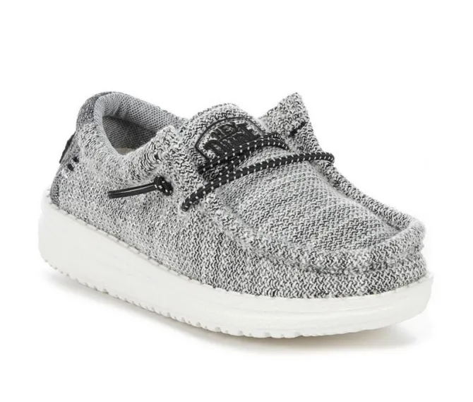 Boys' HEYDUDE Toddler Wally Youth Stretch Casual Shoes