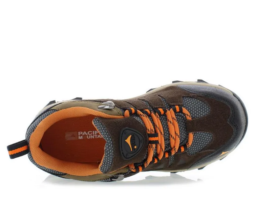 Boys' Pacific Mountain Big Kid Boulder Low Waterproof Hiking Shoes