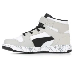 Boys' Puma Little Kid & Big Kid Rebound Layup Mid Marble Sneakers