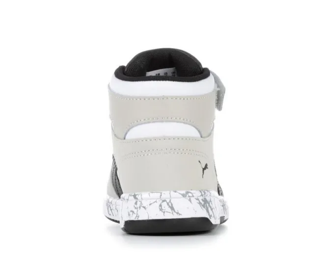 Boys' Puma Little Kid & Big Kid Rebound Layup Mid Marble Sneakers
