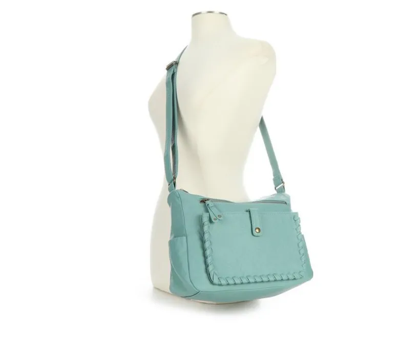 Bueno Of California Bueno of California Elephant Whip Stitch Handbag