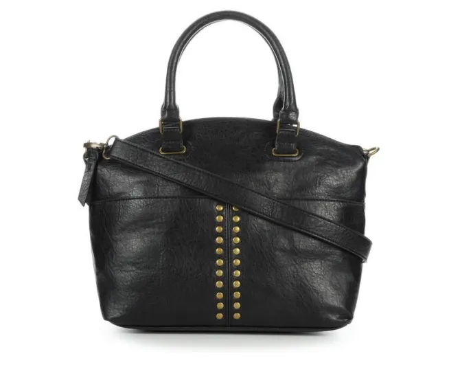 Bueno Of California Grainy Elk Satchel Handbag
