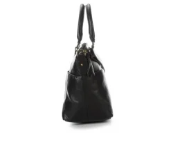 Bueno Of California Grainy Elk Satchel Handbag