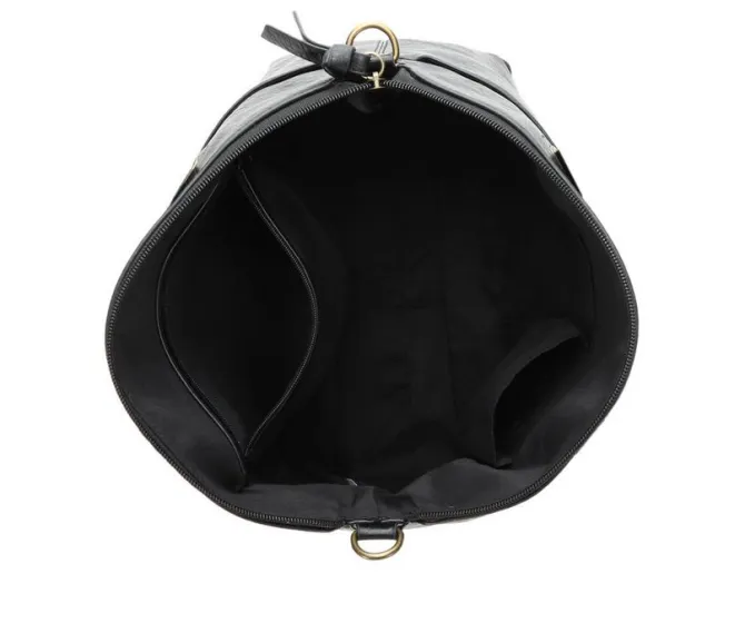 Bueno Of California Grainy Elk Satchel Handbag