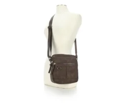 Bueno Of California Pebble Washed Pocket Crossbody Handbag