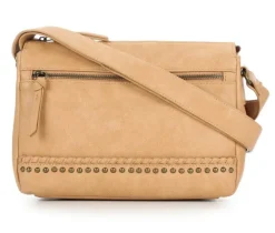 Bueno Of California PVC Dome Studs Crossbody Handbag