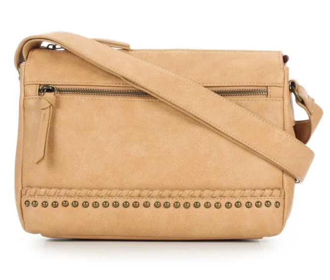 Bueno Of California PVC Dome Studs Crossbody Handbag