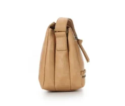 Bueno Of California PVC Dome Studs Crossbody Handbag