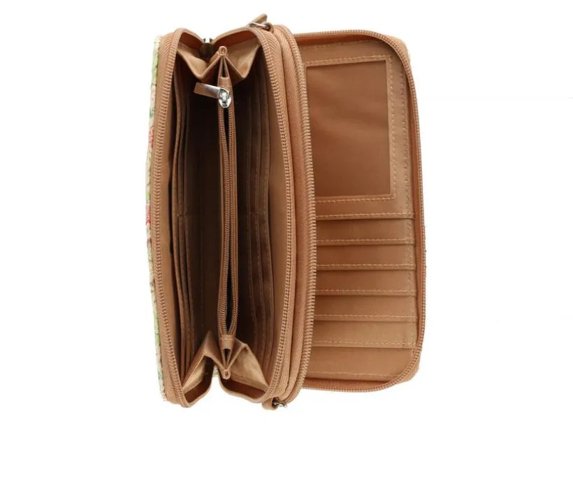 Bueno Of California Straw Wallet on a String Handbag