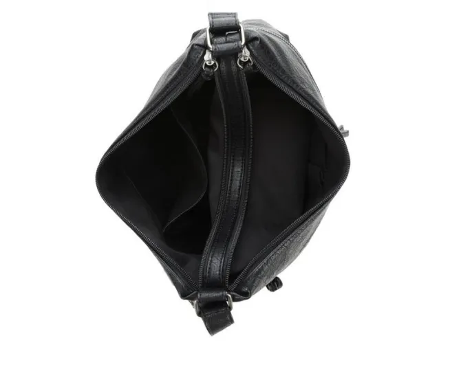 Bueno Of California Waxy Croc Washed Hobo Bag Handbag