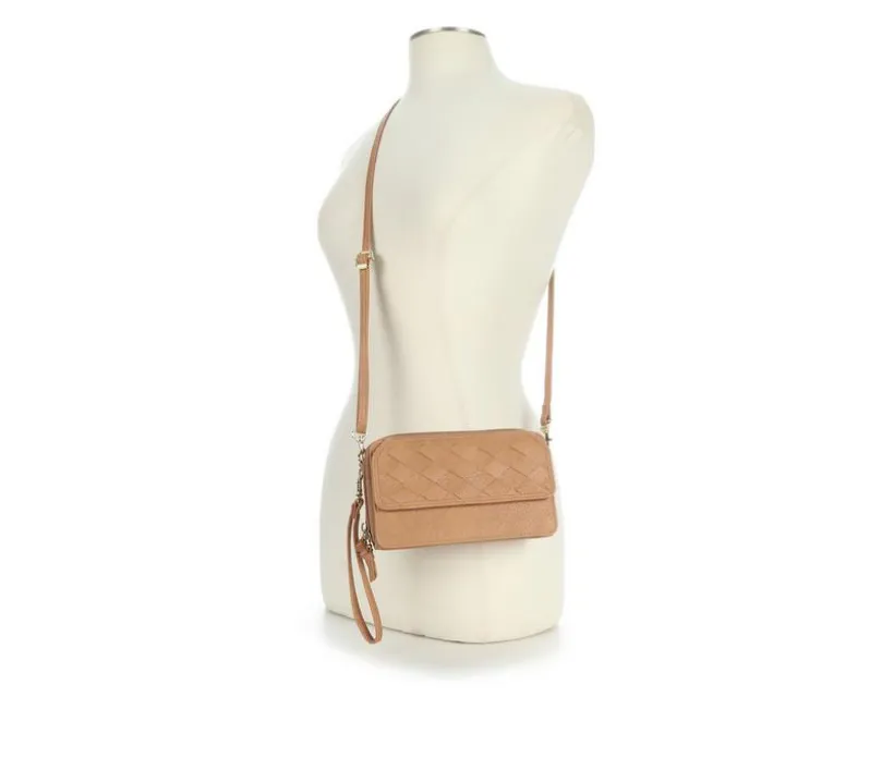 Bueno Of California Woven Wallet on a String Crossbody Bag