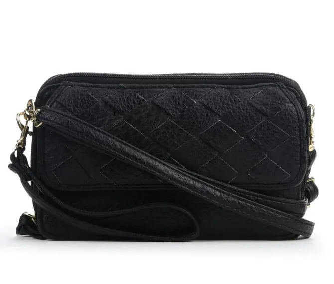 Bueno Of California Woven Wallet on a String Crossbody Bag