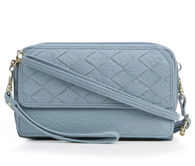 Bueno Of California Woven Wallet on a String Crossbody Bag