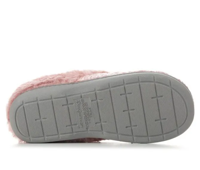 Dearfoams Cable Knit Chenille Slippers