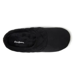 Dearfoams Darcy Velour Clog with Quilt Cuff Slippers