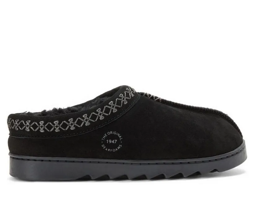 Dearfoams Doreen Suede Clog Slippers