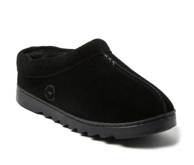 Dearfoams Doreen Suede Clog Slippers