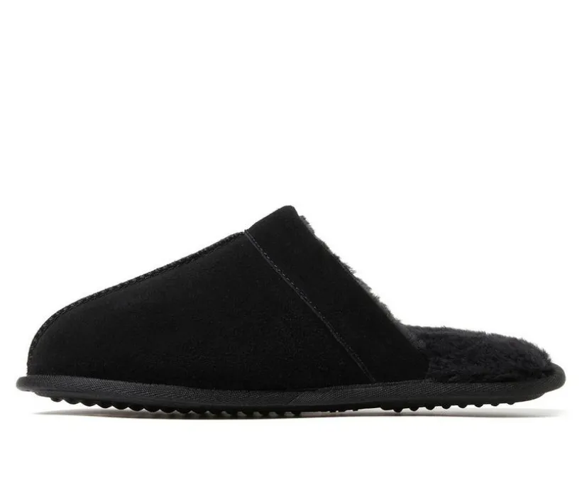 Dearfoams Kirk Suede Scuff Slippers