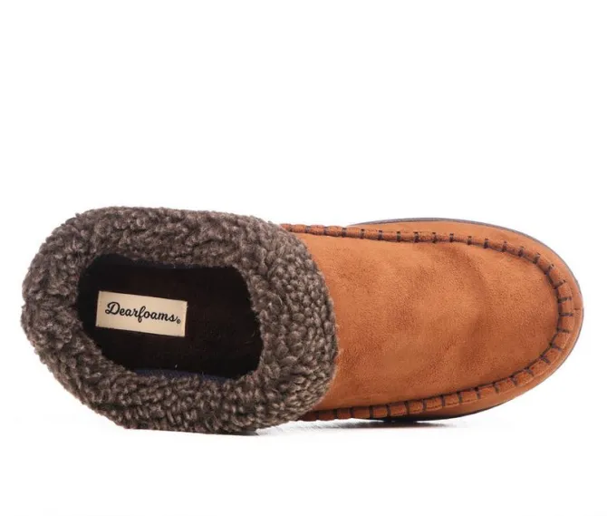 Dearfoams Marshall Microsuede Moc Toe Slippers