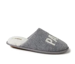 Dearfoams Men's Papa Bear Teddy Scuff Slippers