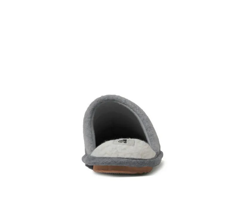 Dearfoams Men's Papa Bear Teddy Scuff Slippers