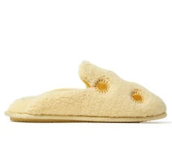 Dearfoams Teddy Heart Scuff Slippers