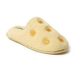 Dearfoams Teddy Heart Scuff Slippers
