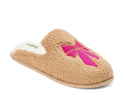 Dearfoams Teddy Heart Scuff Slippers