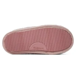 Dearfoams Teddy Heart Scuff Slippers