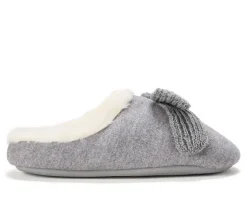 Dearfoams Women's Josie Knit Bow Slippers