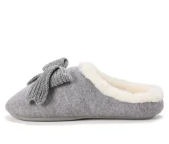 Dearfoams Women's Josie Knit Bow Slippers