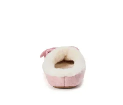Dearfoams Women's Josie Knit Bow Slippers