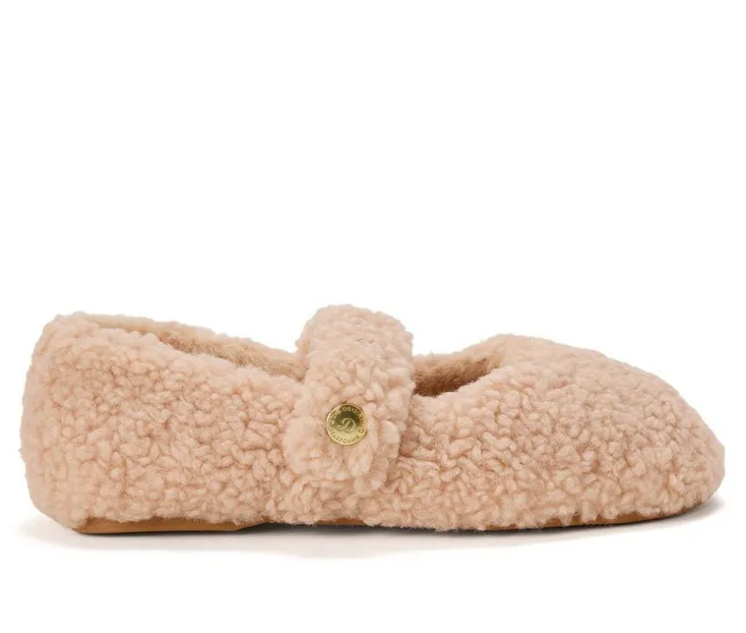 Dearfoams Women's Maryanne Luxe Teddy Slippers
