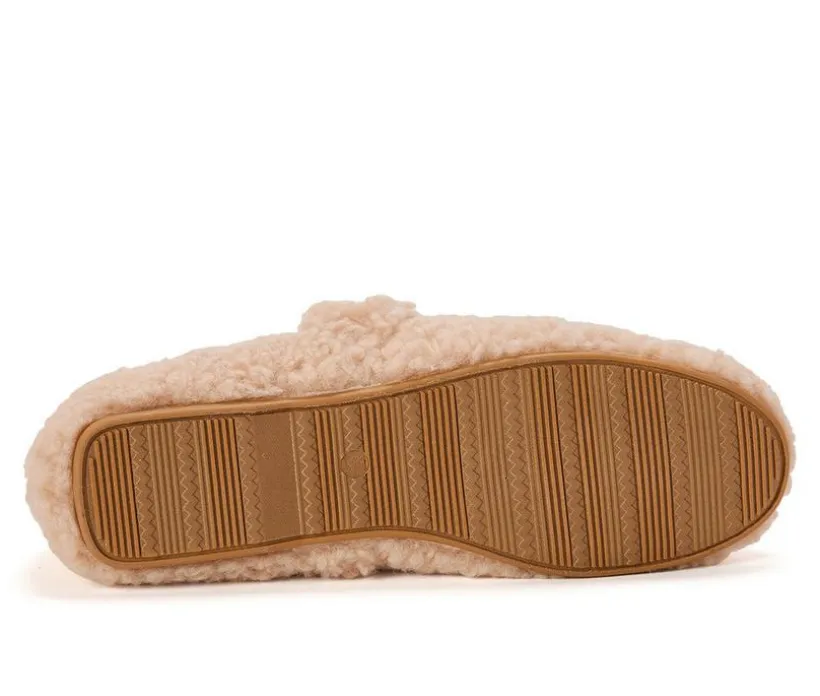 Dearfoams Women's Maryanne Luxe Teddy Slippers
